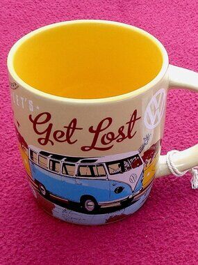 very nice new with tags nostalgic art get lost Volkswagen coffee mug cup